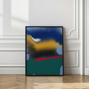 Tablou înramat „Blending Blue With Yellow” de Little Dean