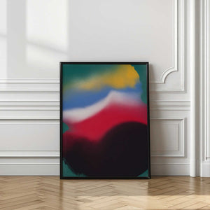 Tablou înramat „Dynamic Emotions Through Vibrant Color” de Little Dean