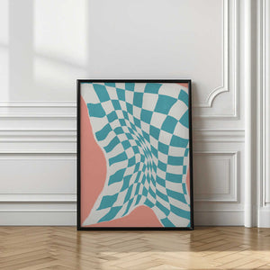 Tablou înramat „Line Drying Fabric In the Wind” de Little Dean