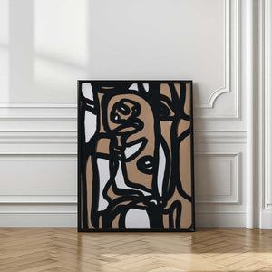 Tablou înramat „Bold line composition 05” de Little Dean