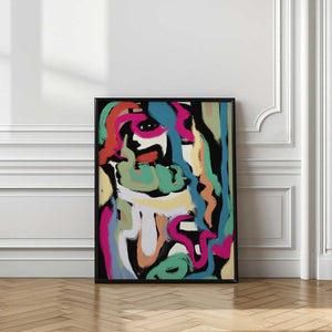 Tablou înramat „Bold colorful brushstrokes” de Little Dean