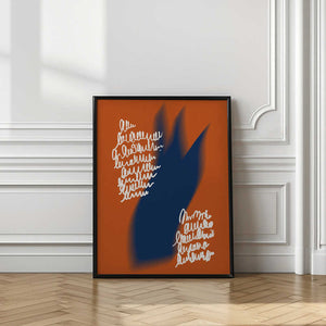 Tablou înramat „Abstract Blaze Script” de Little Dean