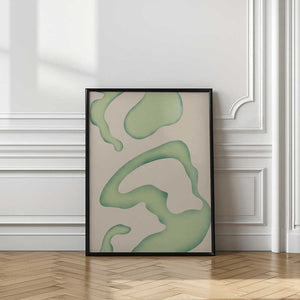 Tablou înramat „Flowing Green Essence” de Little Dean