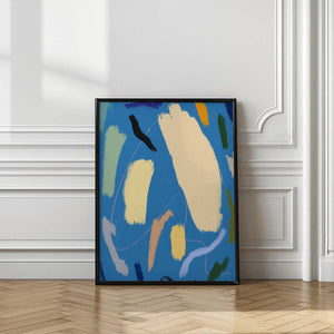 Tablou înramat „Bold Color Brushstrokes” de Little Dean