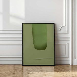 Tablou înramat „Stone portrait green” de Little Dean