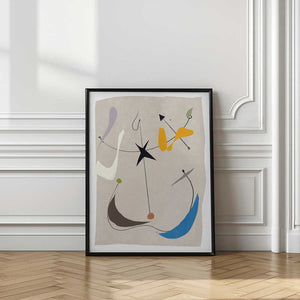 Tablou înramat „Minimalistic Lines and Colorful Shapes” de Little Dean