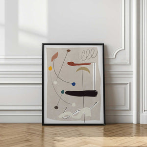 Tablou înramat „Minimalistic Lines and Colorful Shapes” de Little Dean