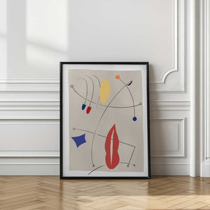Tablou înramat „Whimsical Curves” de Little Dean