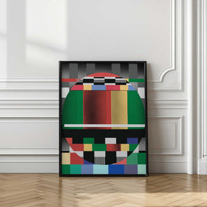 Tablou înramat „Glitch abstract artwork” de Little Dean