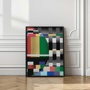 Tablou înramat „Glitch abstract artwork 02” de Little Dean