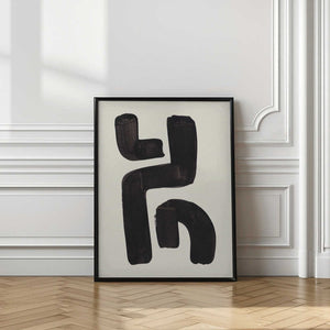 Tablou înramat „Ink Motif 23” de Ejaaz Haniff