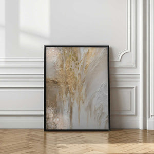 Tablou înramat „Golden marble” de Sally Ann Moss