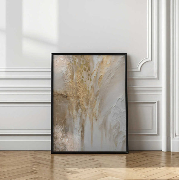 Tablou înramat „Golden marble” de Sally Ann Moss