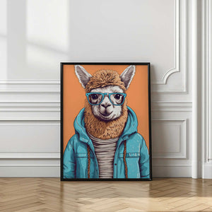 Tablou înramat „Lama 2” de Bilge Paksoylu