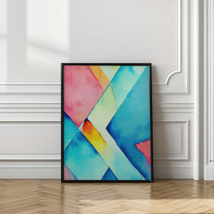 Tablou înramat „Nature Inspired Abstract Watercolor  (Day 37)” de Mauro