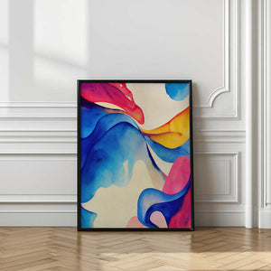 Tablou înramat „Nature Inspired Abstract Watercolor  (Day 60)” de Mauro