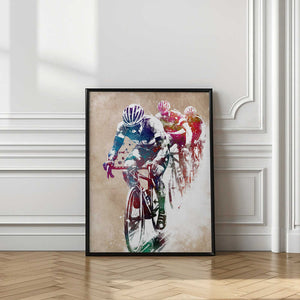 Tablou înramat „Sport Cycle racing” de Justyna Jaszke