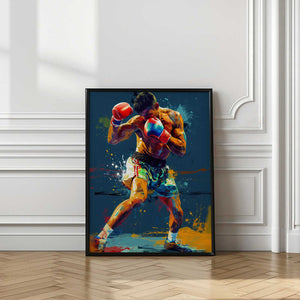 Tablou înramat „Sport Boxer 1” de Justyna Jaszke