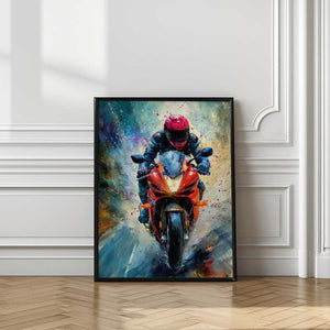 Tablou înramat „Sport Motor 1” de Justyna Jaszke
