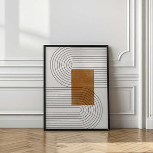 Tablou înramat „Curved Connections” de THE MIUUS STUDIO