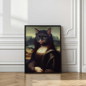 Tablou înramat „Meowlisa” de Dikhotomy