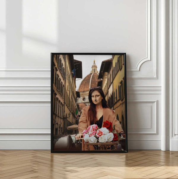 Tablou înramat „Mona On Florence” de Dikhotomy