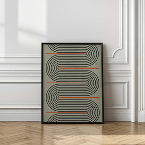 Tablou înramat „Curved Pathways” de THE MIUUS STUDIO
