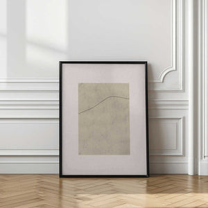 Tablou înramat „Line on Whispered Beige” de THE MIUUS STUDIO