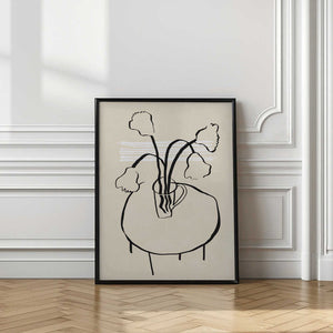 Tablou înramat „Flower decor on a round table” de Little Dean