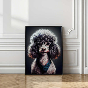 Tablou înramat „Dog hipster 4” de Justyna Jaszke