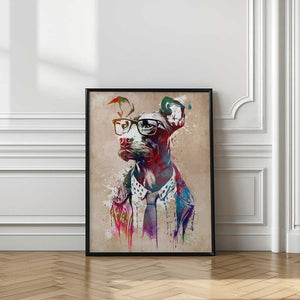 Tablou înramat „Dog graphic 2” de Justyna Jaszke