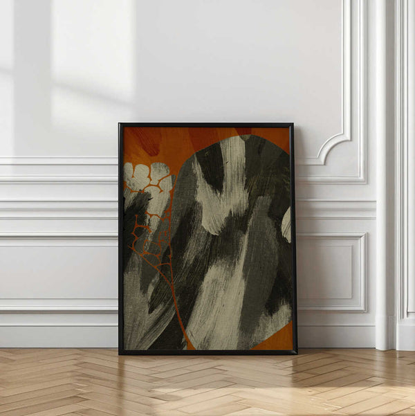 Tablou înramat „Earthy Abstract Flow” de Treechild