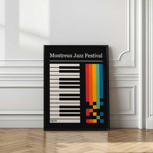 Tablou înramat „Montreaux Jazz Festival” de Retrodrome
