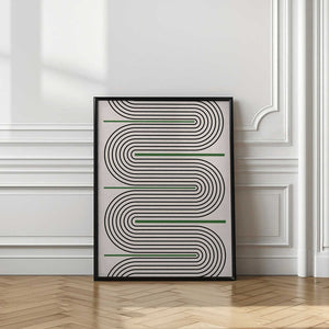 Tablou înramat „Curved Harmony” de THE MIUUS STUDIO