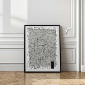 Tablou înramat „Intricate Scribbles On A Muted Background” de uplusmestudio