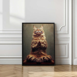 Tablou înramat „Cat yoga 3” de Justyna Jaszke