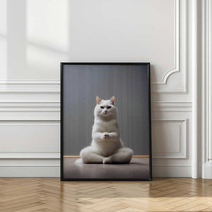 Tablou înramat „Cat yoga 7” de Justyna Jaszke