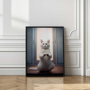 Tablou înramat „Cat yoga 9” de Justyna Jaszke