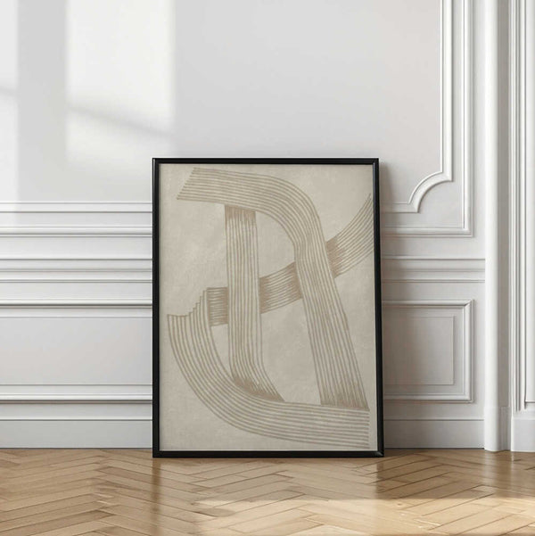 Tablou înramat „Abstract Sophisticated Line 02” de Lucrecia Caporale
