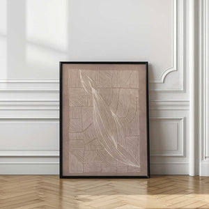 Tablou înramat „Abstract Irregular Lines” de Lucrecia Caporale