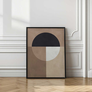 Tablou înramat „Brown geometry 7” de Vitor Costa