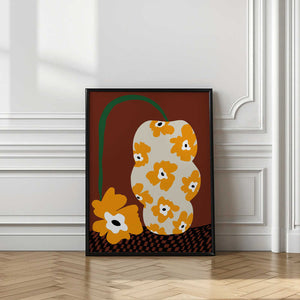 Tablou înramat „Blooms & Pottery” de Miho Art Studio