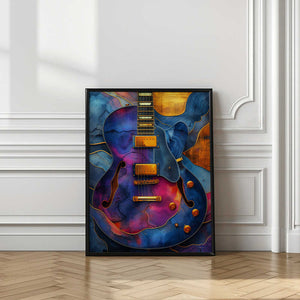 Tablou înramat „Music Guitar 2” de Justyna Jaszke