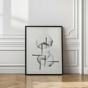 Tablou înramat „Organic circles with lines” de Imaginative