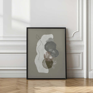Tablou înramat „Organic shapes in earthly tones” de Imaginative