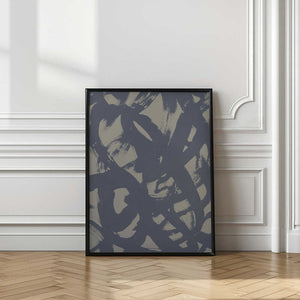 Tablou înramat „Abstract Brush Strokes 399X” de Mareike Böhmer