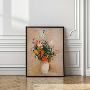 Tablou înramat „Vase of Flowers” de Odilon Redon
