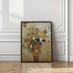 Tablou înramat „Still Life With Flowers” de Odilon Redon
