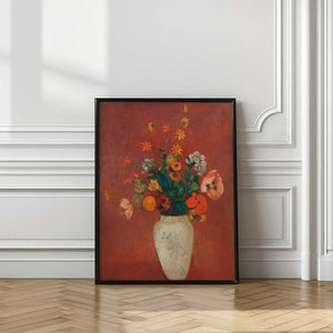 Tablou înramat „Bouquet In a Chinese Vas” de Odilon Redon