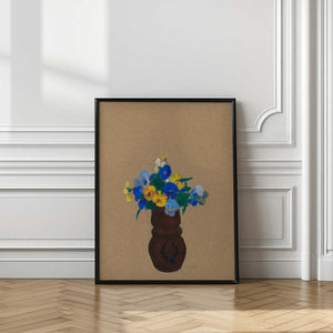 Tablou înramat „Pansies” de Odilon Redon